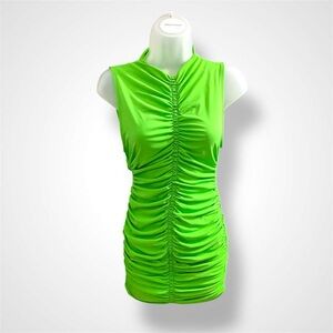 Zara Vibrant Green Mini Dress
